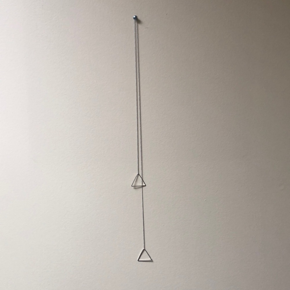 Silver triangles lariat